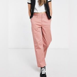 VANS Pink Khakis Y2K Cargo Pants 90s Retro Hip Hop Skater Streetwear Preppy Prep